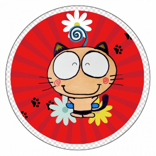 自作のキャラクターをプリントしたオリジナルマグネット