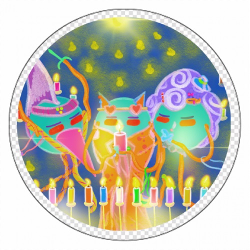 カラフルなデザインで華やかなイラストマグネット