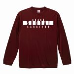 空手チームの名前がプリントされたオリジナル長袖Tシャツ