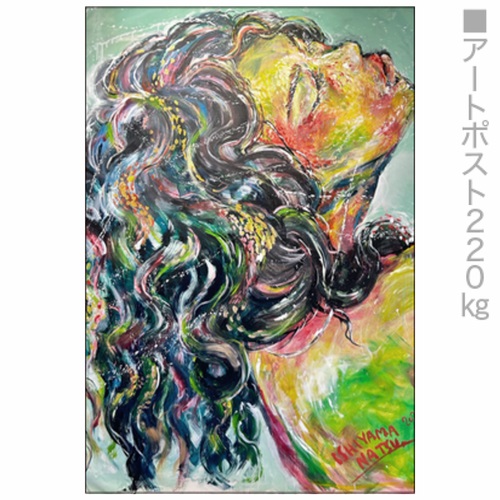 力強い絵画が目を引くオリジナルポストカード