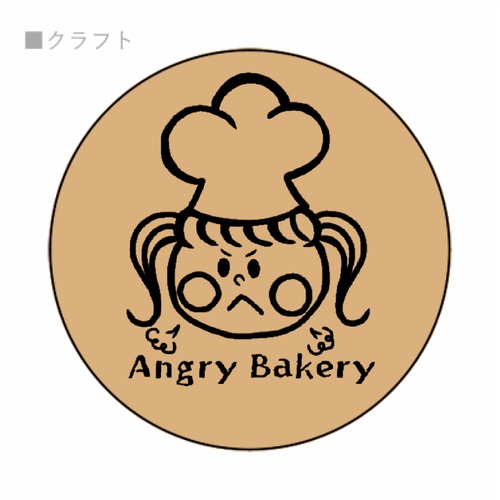 オリジナル焼き菓子ブランドのロゴ入りシール