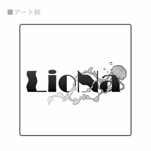 シンガーソングライターのオリジナル正方形シール